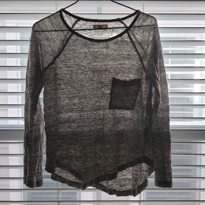 Madewell Linen Longsleeve with Pocket